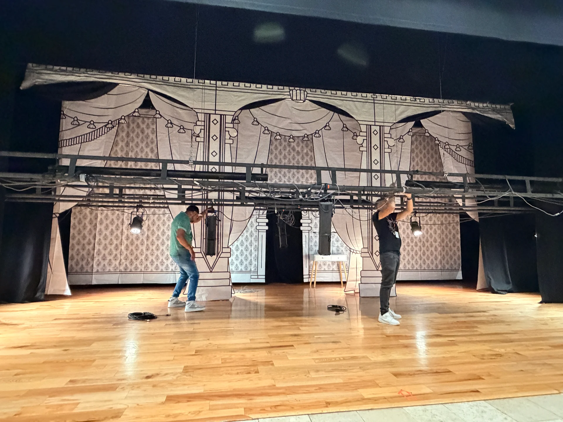 Montaje escenográfico.
